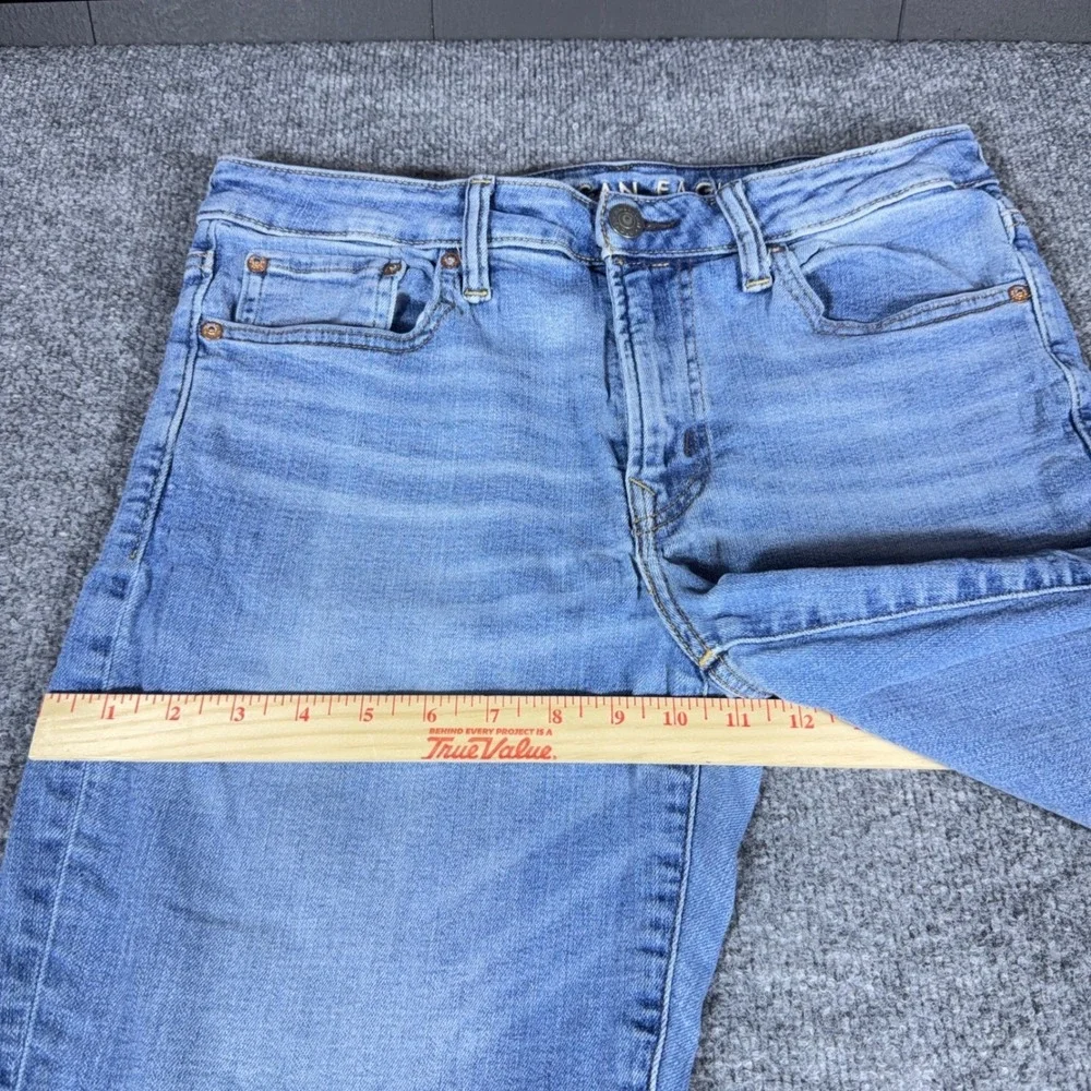 American Eagle Airflex+ Mens Jeans 32x34 Medium Wash Denim Stretch Straight Leg